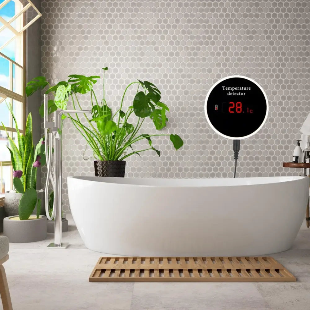 Smart Water Temperature Sensor - White - Smart Temperature Tracker