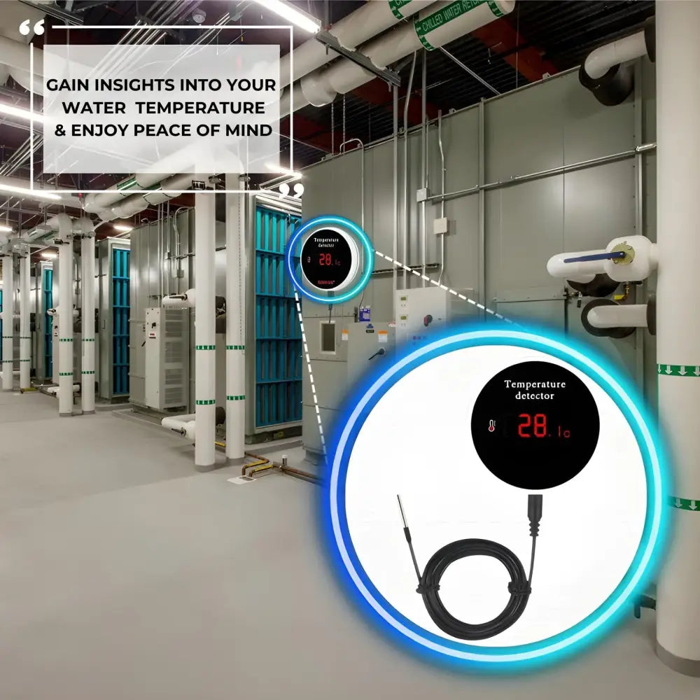 Smart Water Temperature Sensor - White - Smart Temperature Tracker