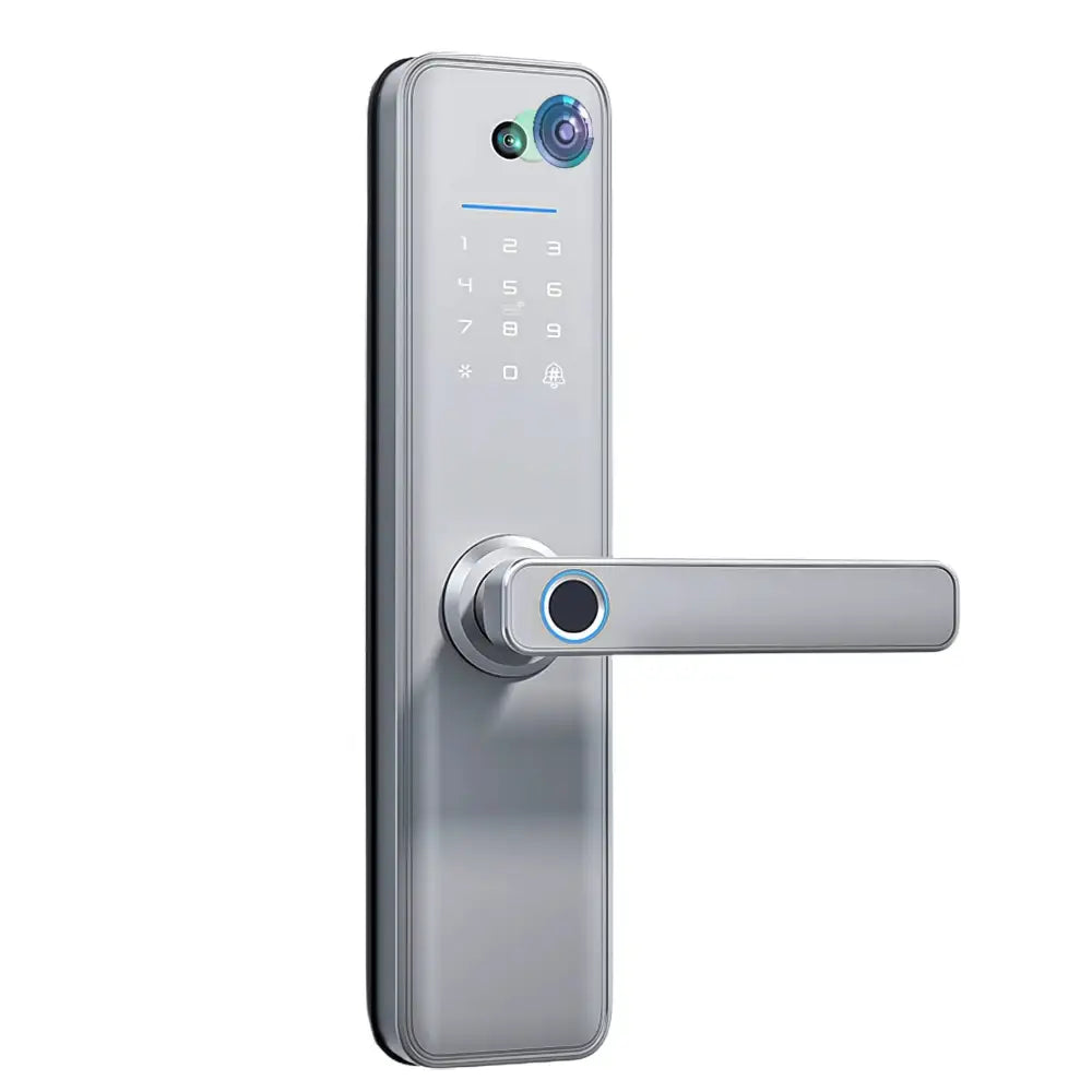 Universal Smart Door Lock Camera - No Mortise / Silver - Smart Door Lock