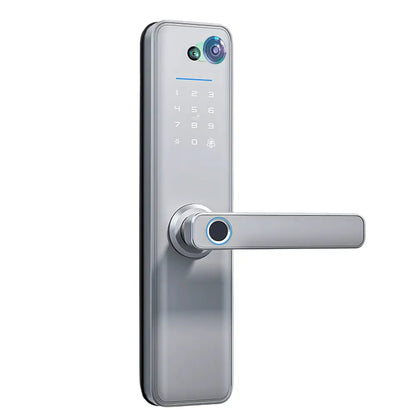 Universal Smart Door Lock Camera - No Mortise / Silver - Smart Door Lock